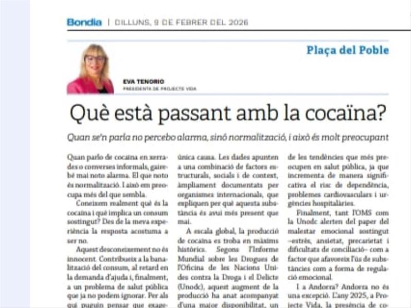 Què està passant amb la cocaïna?