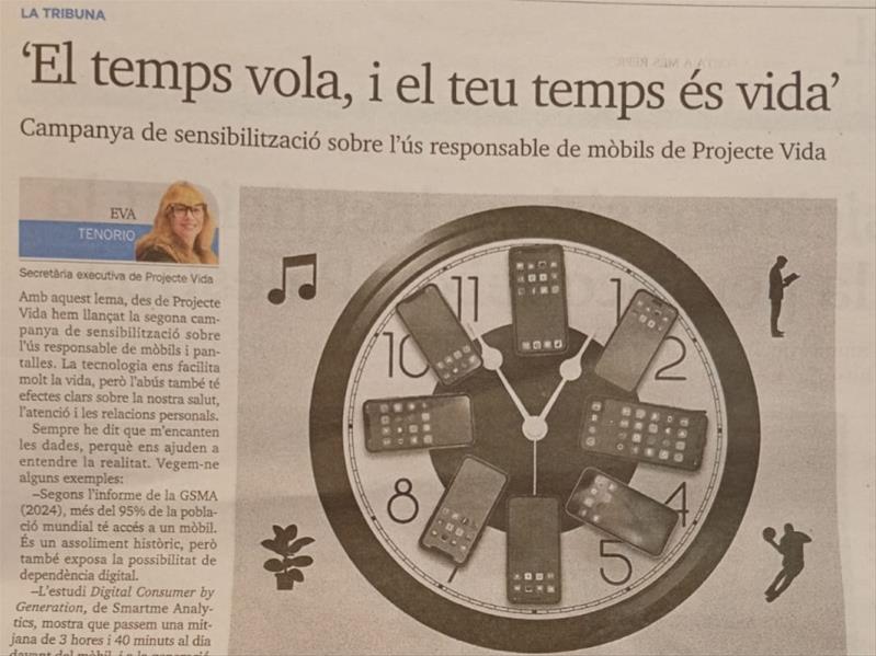 ‘El temps vola, i el teu temps és vida’ ‘El temps vola, i el teu temps és vida’